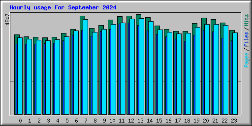 Hourly usage for September 2024